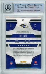 2011 Panini Certified #12 Ray Lewis Baltimore Ravens BGS Autograph 10
