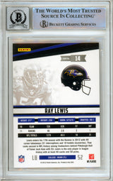 2012 Rookies & Stars #14 Ray Lewis Baltimore Ravens BGS Autograph 10