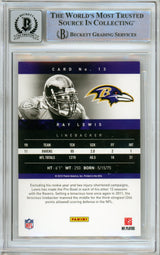 2012 Panini Prestige #13 Ray Lewis Baltimore Ravens BGS Autograph 10