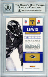2012 Panini Contenders #8 Ray Lewis Baltimore Ravens BGS Autograph 10