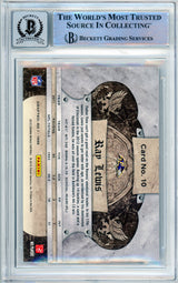 2012 Crown Royale #10 Ray Lewis Baltimore Ravens BGS Autograph 10