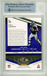 2019 Panini Playoff #30 Ray Lewis Baltimore Ravens BGS Autograph 10