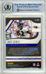 2019 Panini Prizm #273 Ray Lewis Baltimore Ravens BGS Autograph 10