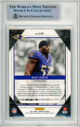 2021 Donruss The Legends Series #5 Ray Lewis Ravens BGS Autograph 10