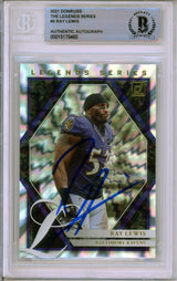 2021 Donruss The Legends Series #5 Ray Lewis Ravens BGS Autograph 10