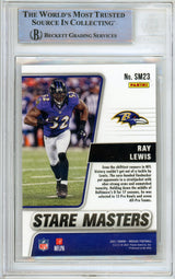 2021 Panini Mosaic Stare Masters #23 Ray Lewis Ravens BGS Autograph 10