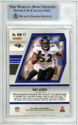 2021 Panini Mosaic Will to Win #17 Ray Lewis Ravens BGS Autograph 10