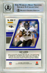 2021 Panini Mosaic Will to Win Mosaic #17 Ray Lewis Ravens BGS Autograph 10