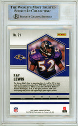 2021 Panini Mosaic #21 Ray Lewis Baltimore Ravens BGS Autograph