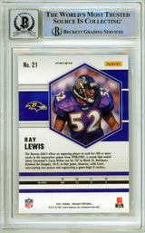 2021 Panini Mosaic Mosaic #21 Ray Lewis Baltimore Ravens BGS Auto 10