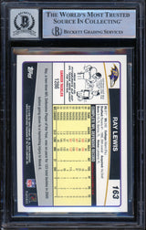 2006 Topps #163 Ray Lewis Baltimore Ravens BGS Autograph 10