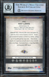 2012 Topps Prolific Playmakers #PP-RL Ray Lewis Ravens BGS Auto 10