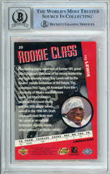 1996 Collector's Choice #20 Ray Lewis RC Baltimore Ravens BGS Autograph 10
