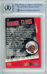 1996 Collector's Choice #20 Ray Lewis RC Baltimore Ravens BGS Autograph 10