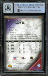2005 Upper Deck #14 Ray Lewis Baltimore Ravens BGS Autograph 10