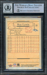 2004 Fleer Sweet Sigs #30 Ray Lewis Baltimore Ravens BGS Autograph 10