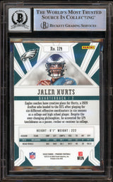 2020 Panini Phoenix Fire Burst #114 Jalen Hurts RC Eagles BGS Auto 10