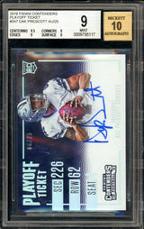 2016 Contenders Playoff Ticket #347 Dak Prescott RC 06/25 Dallas Cowboys BGS 9 Auto 10