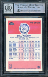 1986-87 Fleer #119 Bill Walton Boston Celtics BGS Autograph 10