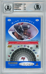 1997 Pinnacle Totally Certified Platinum Blue /2499 #89 Mike Alstott Bucs BGS 9 Auto 10