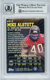 2000 Topps Stars Pro Bowl Power House #PB10 Mike Alstott Bucs BGS Autograph 10
