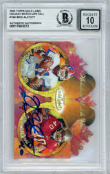 2000 Topps Gold Label Holiday Match-ups Fall #T4A Mike Alstott BGS Auto 10