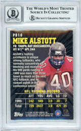 2000 Topps Stars Pro Bowl Power House #PB10 Mike Alstott Bucs BGS Autograph 10