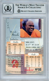 1995 Skybox Premium #180 Derrick Brooks RC Bucs BGS Autograph 10