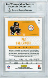 2021 Panini Phoenix Fire Burst #117 Pat Freiermuth RC BGS Autograph