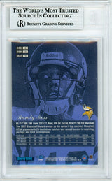 1998 Flair Showcase Row 3 #5 Randy Moss RC Vikings BGS Autograph