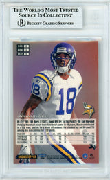 1998 Flair Showcase Row 2 #5 Randy Moss RC Vikings BGS Autograph