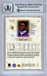 1998 UD Choice Next Domination #270 Randy Moss RC Vikings BGS Auto 10
