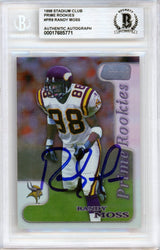 1998 Stadium Club Prime Rookies #PR9 Randy Moss RC Vikings BGS Auto 10