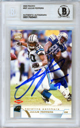 2002 Pacific #507 Julius Peppers RC Panthers BGS Autograph