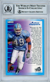 2002 Press Pass Primetime #PT12 Julius Peppers RC Panthers BGS Autograph 10
