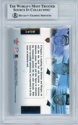 2002 Hot Prospects Hat Trick #HTUMP Julius Peppers RC Panthers BGS Autograph