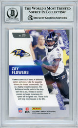2023 Donruss Optic Rookie Primary Colors #20 Zay Flowers RC Ravens BGS Auto 10