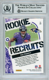 2023 Donruss Optic Rookie Recruits #20 Zay Flowers RC Ravens BGS Autograph 10