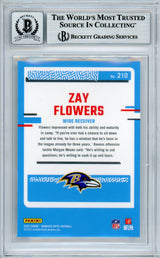 2023 Donruss Optic Rated Rookie #210 Zay Flowers RC Ravens BGS Autograph 10