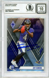 2023 Panini Phoenix #108 Zay Flowers RC Ravens BGS Autograph 10