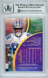 1999 Stadium Club #141 Michael Irvin Dallas Cowboys BGS Autograph 10