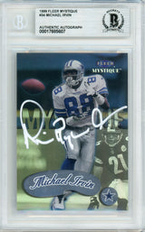 1999 Fleer Mystique #34 Michael Irvin Dallas Cowboys BGS Autograph
