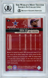 1999 Upper Deck Encore #50 Michael Irvin Dallas Cowboys BGS Autograph 10