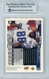 1997 Collector's Choice #160 Michael Irvin Dallas Cowboys BGS Autograph 10