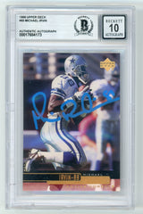 1999 Upper Deck #60 Michael Irvin Dallas Cowboys BGS Autograph 10