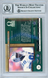 1999 Pacific Omega #66 Michael Irvin Dallas Cowboys BGS Autograph 10