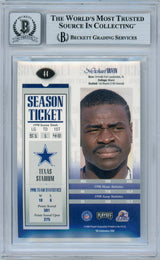 1999 Playoff Contenders SSD #44 Michael Irvin Dallas Cowboys BGS Autograph 10