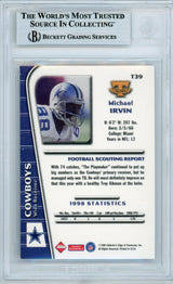 1999 Collector's Edge Triumph #39 Michael Irvin Dallas Cowboys BGS Autograph