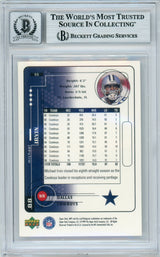 1999 Upper Deck MVP #55 Michael Irvin Dallas Cowboys BGS Autograph 10