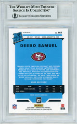 2019 Donruss Optic Holo Rated Rookie #167 Deebo Samuel 49ers BGS Auto